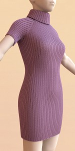 Knitted dress on a mannequin